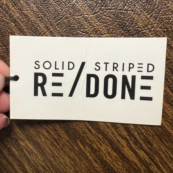 Re/done x Solid and Striped Women's NWT White Denim Shorts size 30 - Picture 3 of 9